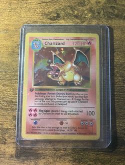 First Edition Shadowless Charizard N/M-M Condition