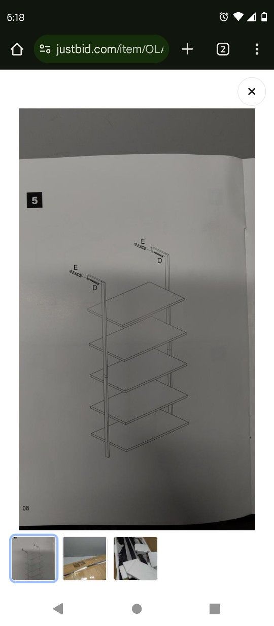 Storage Shelves Heavy Duty Hang On Wall New In Box