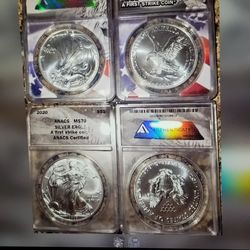 ANACS MS70 2020/2021 SILVER EAGLE EAGLE 
