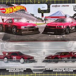 Hot Wheels 2 Pack Car Culture Nissan Skyline Silhouette LB-ER34 Target Exclusive
