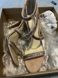 Jessica Simpson Champagne Heels