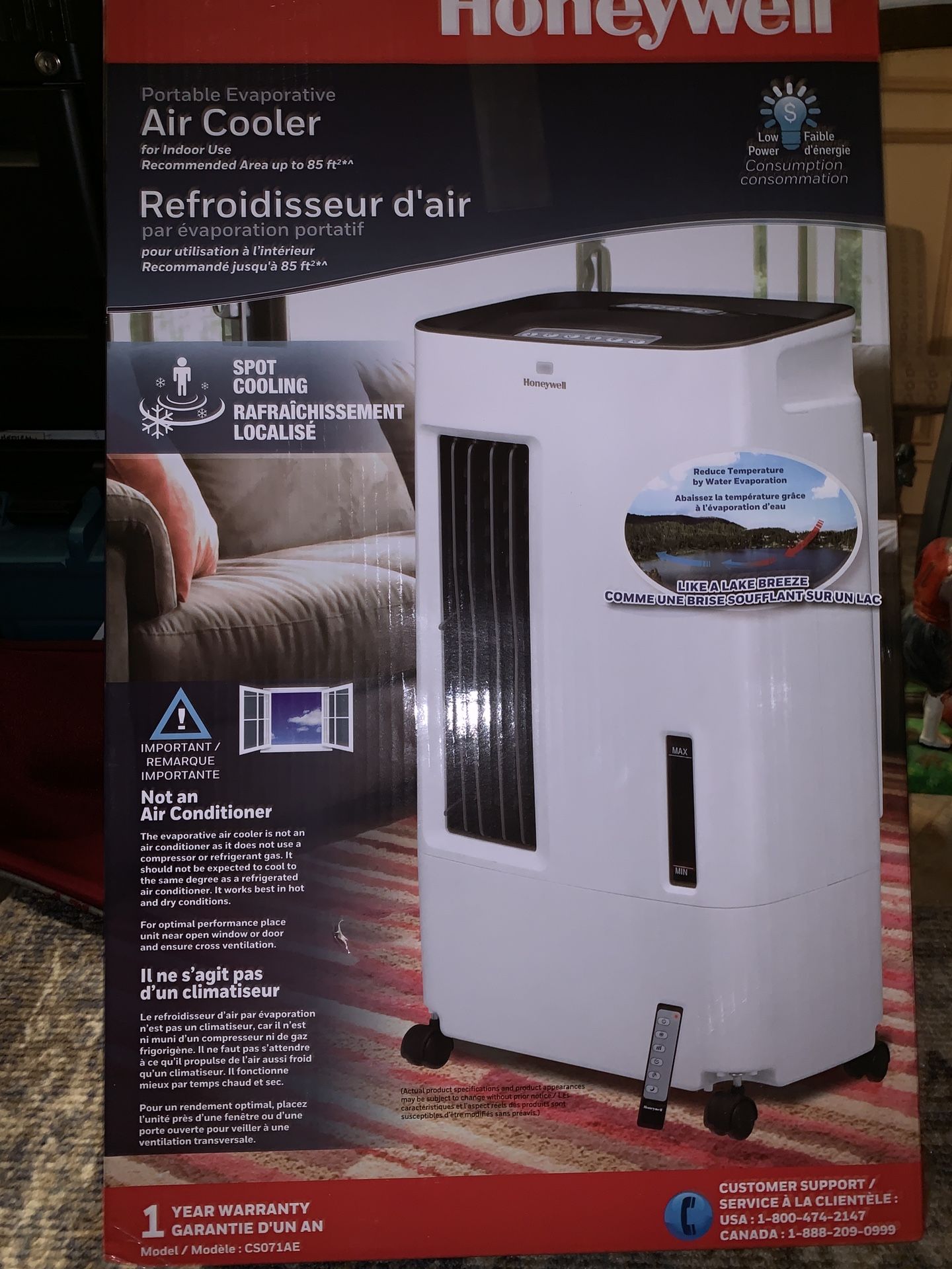 Honeywell air cooler portable