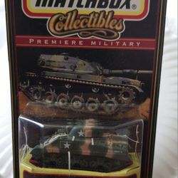 1998 Matchbox Premiere Military Collection Sherman Tank New in Bubble Package