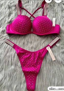 Victoria Secret Bombshell Strappy Shine Bikini 32B/Sm