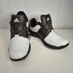 adidas evn 79003 womens white brown golf shoes size 9 1/2 