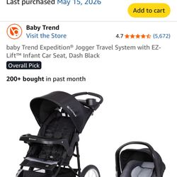 car seat + jogging stroller combo 