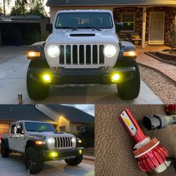 PSX26W 12278 LED Headlight Fog Lights/DRL Upgrade, 6000K Xenon White 12278C1 H28W PWY26W Xtreme Super Bright luces 