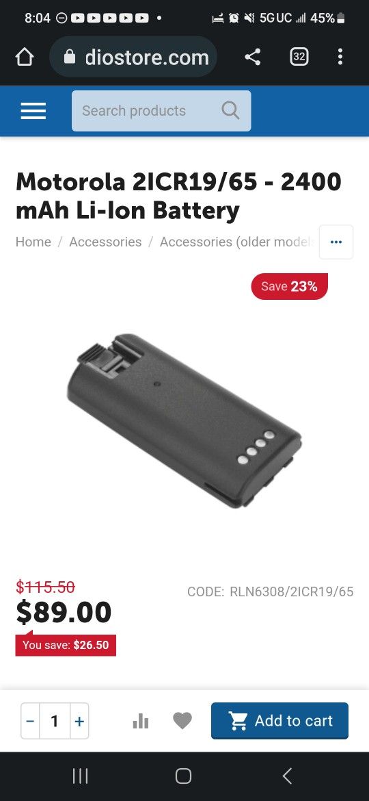 Motorola 2-way Radio Batteries