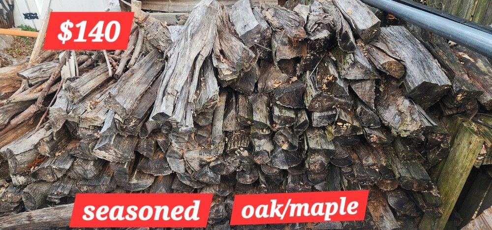 Seasoned Oak/maple Firewood