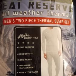 Thermal Shirt And Pants New XL