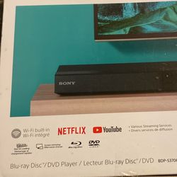 Sony Blu-ray Disc/ Dvd Player/ Wifi Built In Streamer BDP-S3700