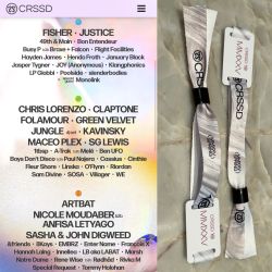 All Access Artist Wristbands For CRSSD San Diego Artist Bands 2 Tix Pair of ALL ACCESS BACKSTAGE