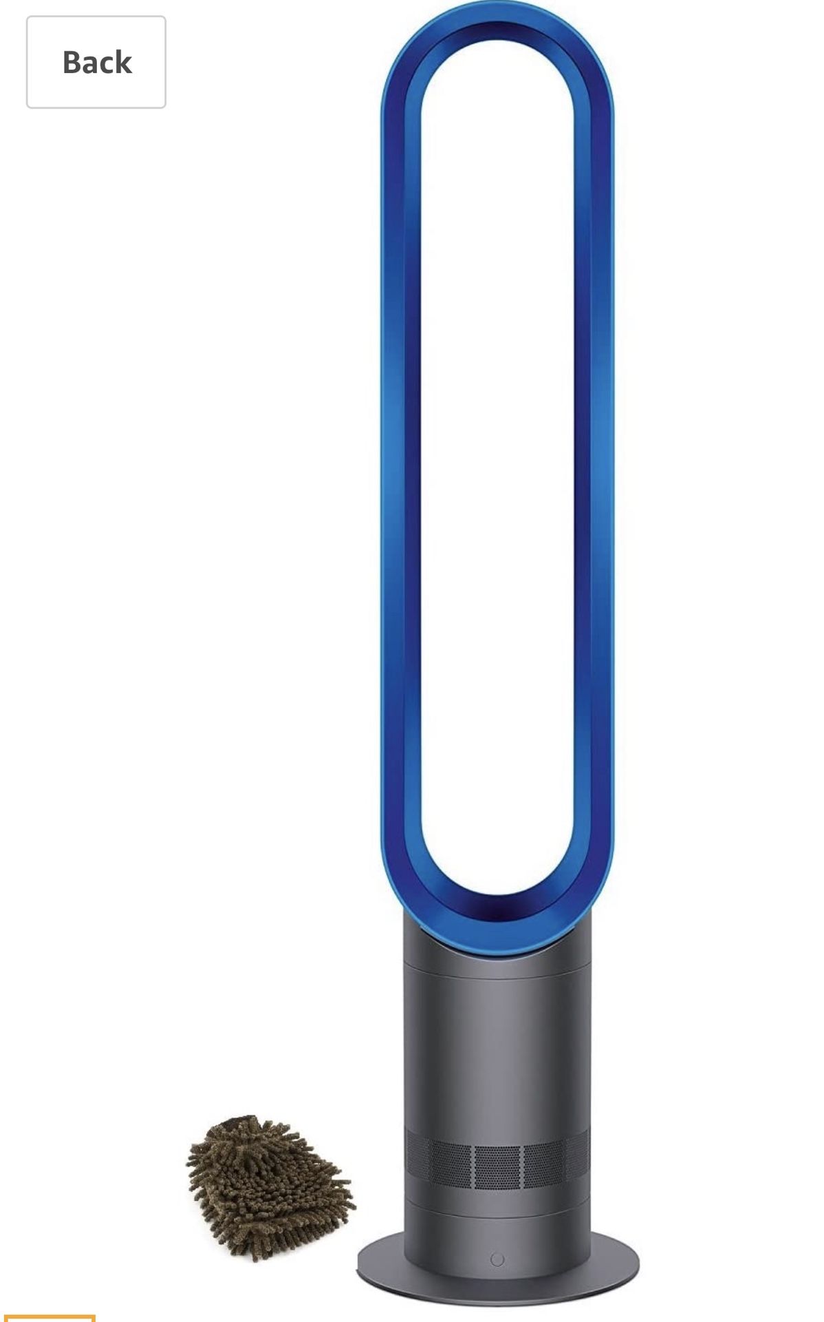 Dyson Blue Air Multiplier AM07 Tower Fan, Bladeless, Remote (Complete Set), with Premium Microfiber Cleaner Bundle