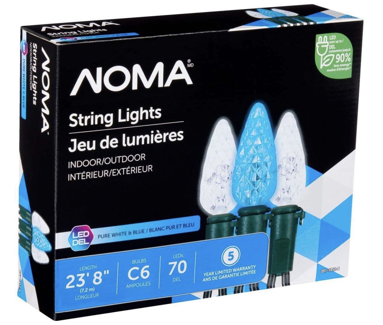 Noma C6 Lights Pure White & Blue