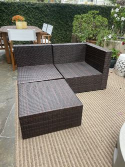 Outdoor Couch Frame W/ Ottoman or Coffee Table
