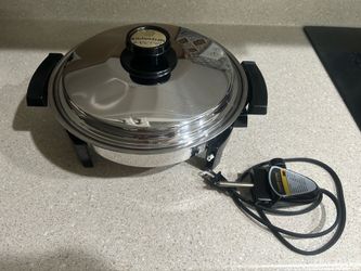 Kitchen craft liquid core electric skillet