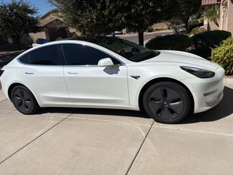 Tesla Model 3 White Sedan