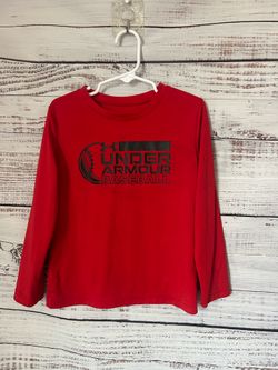 Under Armour baseball Red dri-fit Long Sleeve size 4