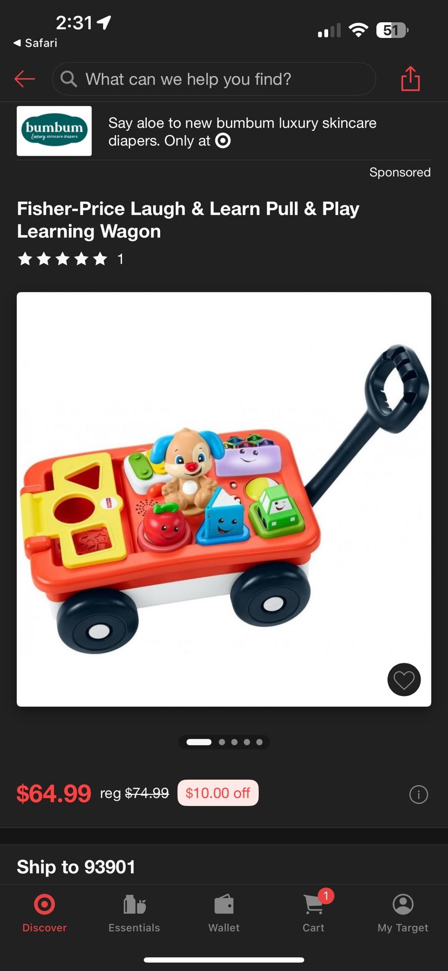 Fisher Price Pull And Play Wagon