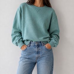 Uniqlo unisex Teal Crewneck Sweatshirt xs size