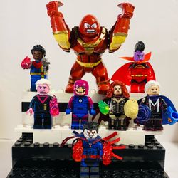 X-Men 97 Juggernaut Big Fig Sinister 8pc Marvel Villains LEGO Compatible