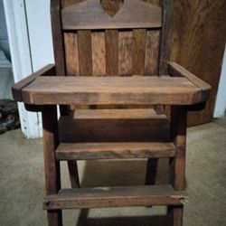 Doll Wooden High Chair 