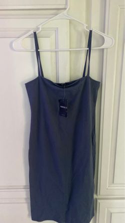 Navy blue tshirt spaghetti dress