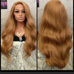 Human Hair Blended Lace Front Wig 