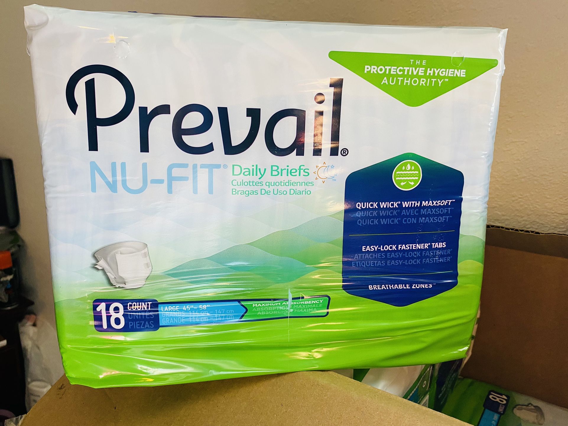 Prevail adult diapers Nu-fit~Pañales Para adulto