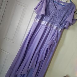 Lavander purple party dress