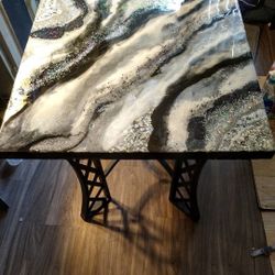 Artistic Resin Table
