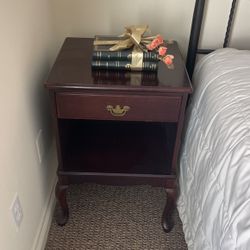 Two Cherrywood End Tables/nightstands