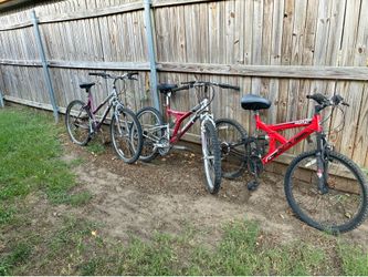 10.00 each mountain bikes
