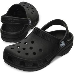 Black Crocks Size 6W