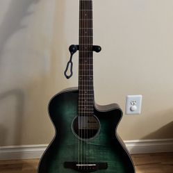 Ibanez AEG70-EBH Flamed Maple Acoustic /Electric Guitar Emerald Burst