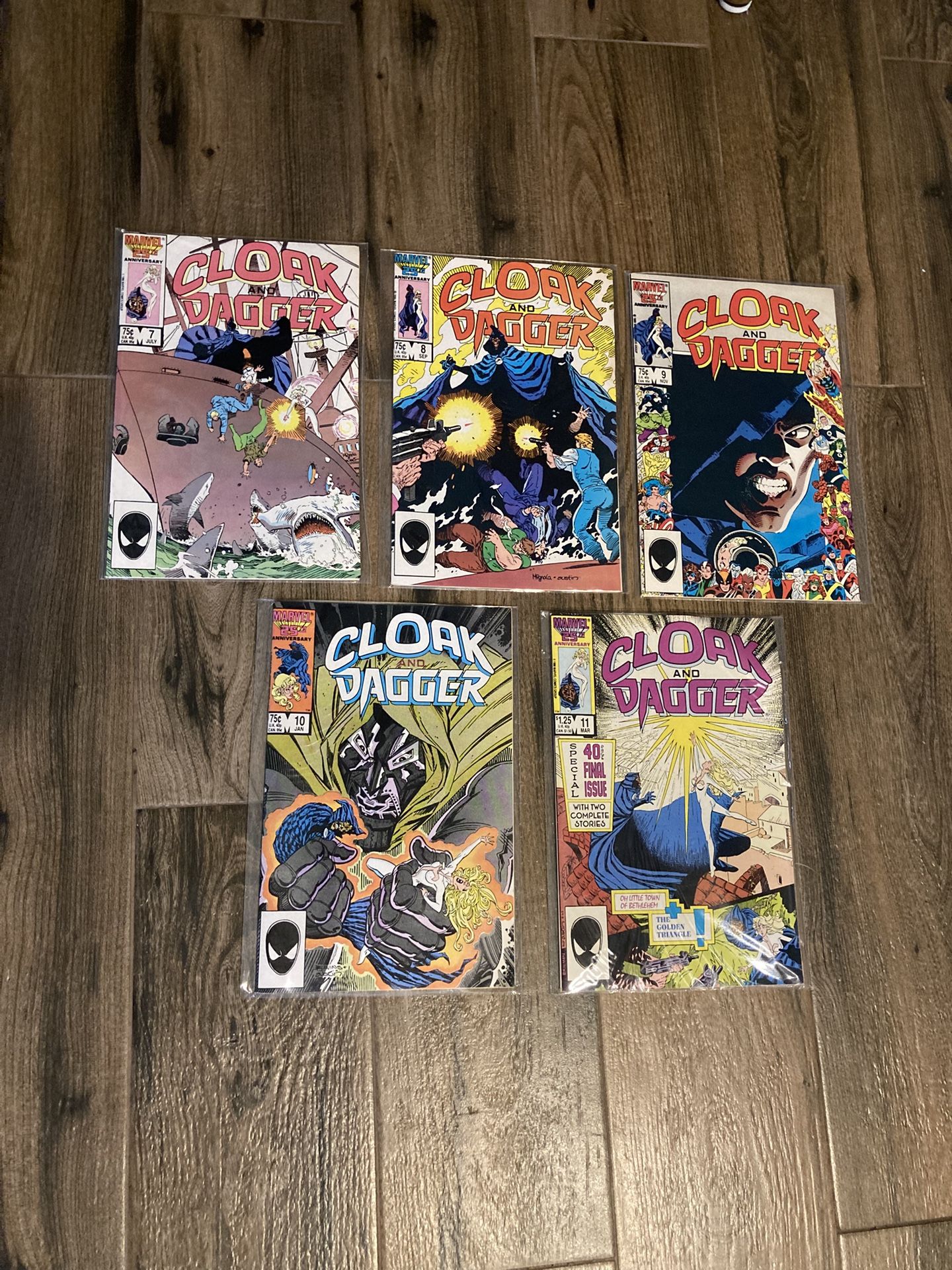 Marvel Comic Books CLOAK AND DAGGER #7-11 Lot Of 5