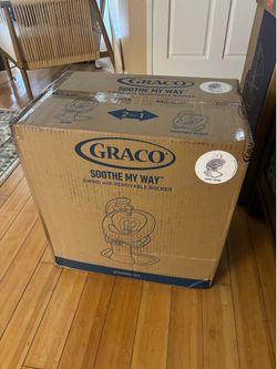 2 in 1 graco swing and rocker ( new in box)