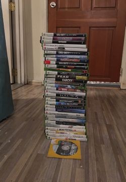 Xbox 360 games. 120 for all the games and controller