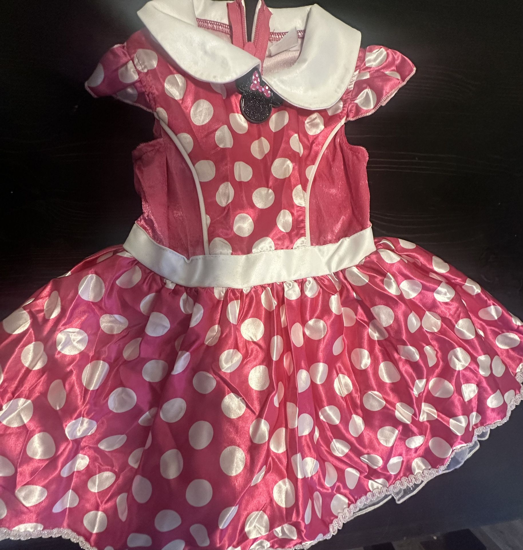 Pink Minnie Mouse Dress 3-4 T