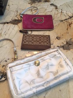 Authentic coach wristlets