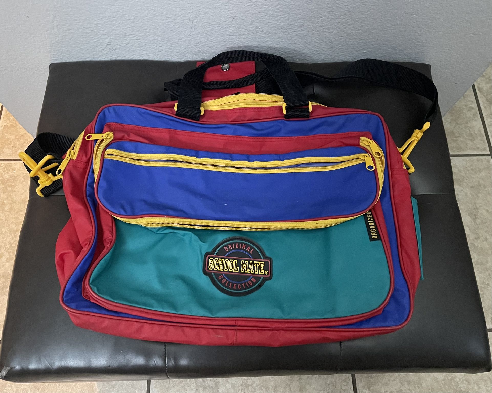 80s 90s Vintage School Shoulder Backpack
