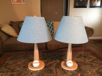 2 Baseball lamps