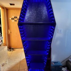 Lighted Coffin Book Case 