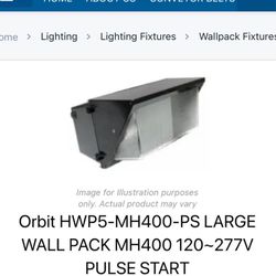 Two New Large 400 W Metal Halide Pulse Start l Wall Packs