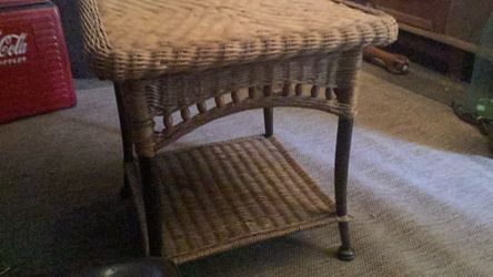 Small Rattan Table