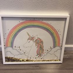 Pottery Barn Unicorn Picture 