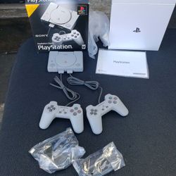 Sony Brand New Playstation 1 PS1 PS 1 Console Digital With All Type of Games. 2 controllers & box $200!. G Story Monitor $240.
