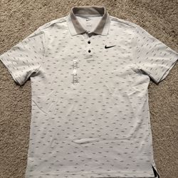 Men’s Nike Dri Fit Golf Performance Polo Collared Shirt NEW Medium