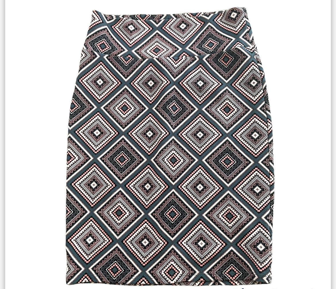 Lularoe Cassia Pattern Pencil Skirt