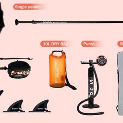 SUP-Accessories, fin, pump, backpack, leash